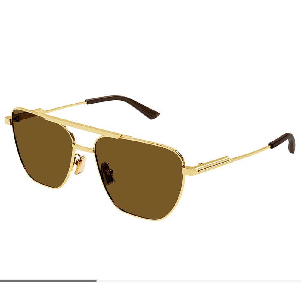 Bottega Veneta Light Ribbon Navigator Sunglasses.